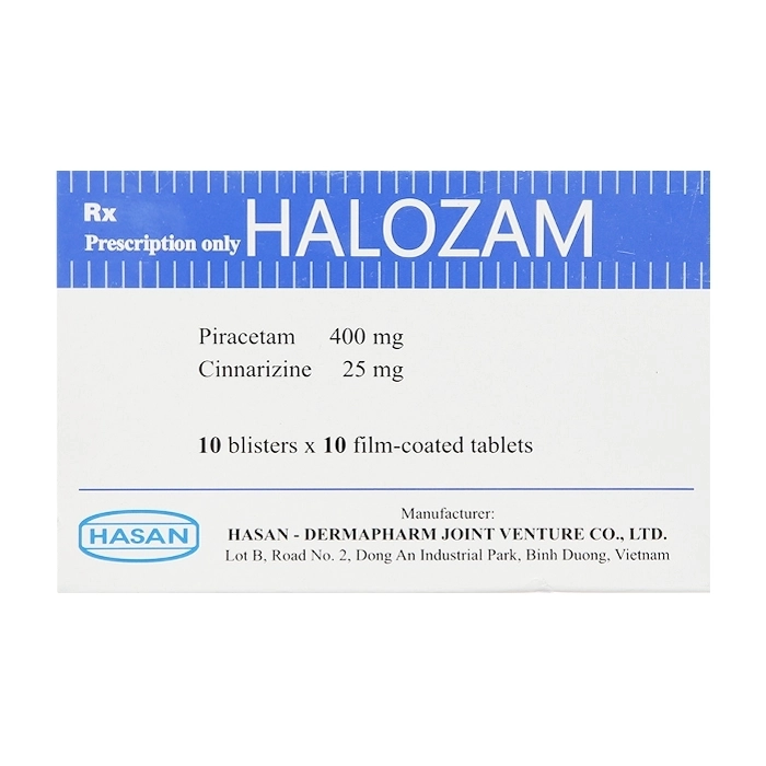 Halozam Hasan 10 vỉ x 10 viên Halozam Hasan 10 vỉ x 10 viên