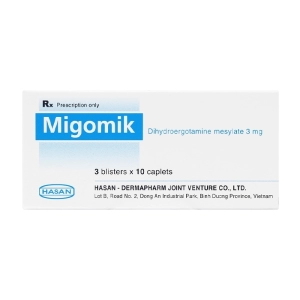Migomik 3mg Hasan 3 vỉ x 10 viên