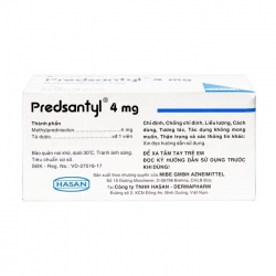 Predsantyl 4mg Hasan 10 vỉ x 10 viên Predsantyl 4mg Hasan 10 vỉ x 10 viên