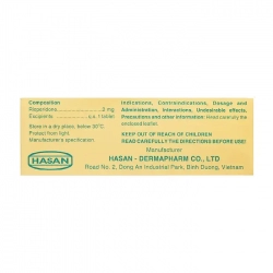Risperidon 2 Hasan 5 vỉ x 10 viên Risperidon 2 Hasan 5 vỉ x 10 viên