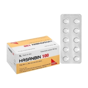 Hasanbin 100 Hasan 10 vỉ x 10 viên (Trimebutin maleat)