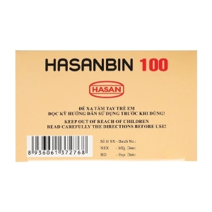 Hasanbin 100 Hasan 10 vỉ x 10 viên (Trimebutin maleat)
