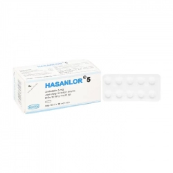 Hasanlor 5mg Hasan 10 vỉ x 10 viên - Điều trị tăng huyết áp, đau thắt ngực