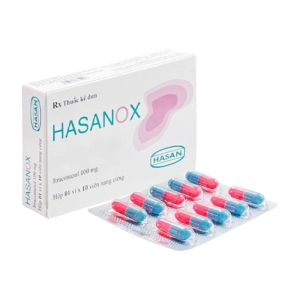 Hasanox 100mg Hasan 1 vỉ x 10 viên Hasanox 100mg Hasan 1 vỉ x 10 viên