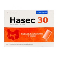 Hasec 30mg DHG 24 gói x 1.5g Hasec 30mg DHG 24 gói x 1.5g