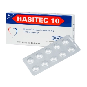 Hasitec 10 Hasan 3 vỉ x 10 viên (Enalapril maleat)