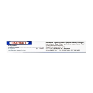 Hasitec 5 Hasan 3 vỉ x 10 viên (Enalapril maleat)