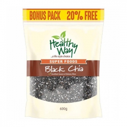 Hạt chia đen Healthy Way Black Chia 600g Bonus Pack