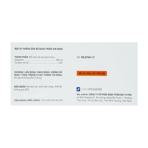 Hatlop 300mg Davipharm, 6 vỉ x 10 viên