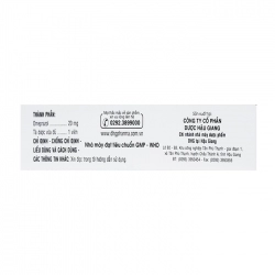 Hatrizol 20mg DHG Pharma 3 vỉ x 10 viên Hatrizol 20mg DHG Pharma 3 vỉ x 10 viên