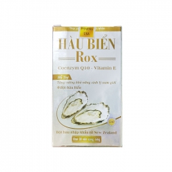Tpbvsk sinh lý nam Hàu Biển Rox Coenzyme Q10 Vitamin E, Hộp 30 viên