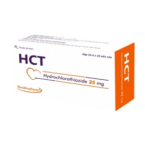 HCT 25mg Herabiopharm 10 vỉ x 10 viên (Hydrochlorothiazide)