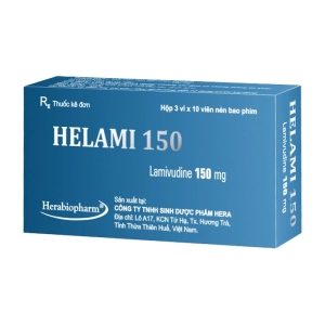 Helami 150 Herabiopharm 3 vỉ x 10 viên (Lamivudine)