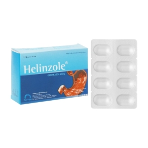 Helinzole 20mg SPM 3 vỉ x 8 viên (Omeprazole)