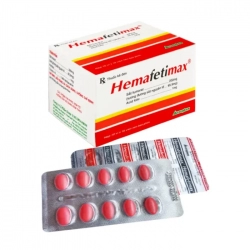 Hemafetimax Vacopharm 10 vỉ x 10 viên – Thuốc bổ sung sắt và acid folic Hemafetimax Vacopharm 10 vỉ x 10 viên – Thuốc bổ sung sắt và acid folic