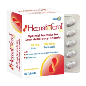Hematoferol Eurovit 3 vỉ x 10 viên - Bổ sung sắt, acid folic cho cơ thể