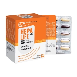 Hepa Life With Glutathion + Nanocurcumin Thephaco 6 vỉ x 10 viên - Hỗ trợ thanh nhiệt, giải độc gan