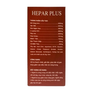 Hepar Plus Fobelife 4 vỉ x 5 ống x 10ml Hepar Plus Fobelife 4 vỉ x 5 ống x 10ml
