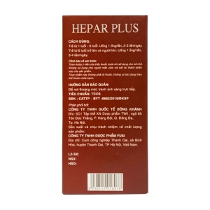 Hepar Plus Fobelife 4 vỉ x 5 ống x 10ml Hepar Plus Fobelife 4 vỉ x 5 ống x 10ml