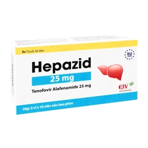 Hepazid 25mg OPV 3 vỉ x 10 viên (Tenofovir alafenamide fumarate)