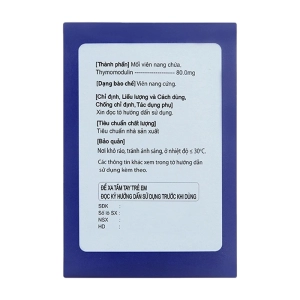 Hepedon Cap. 80mg Hankook Korus Pharm 10 vỉ x 10 viên (Thymomodulin)