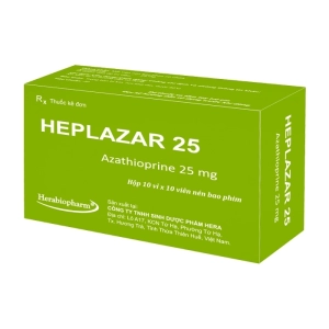 Heplazar 25 Herabiopharm 10 vỉ x 10 viên (Azathioprine)