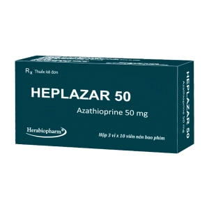 Heplazar 50 Herabiopharm 3 vỉ x 10 viên (Azathioprine)