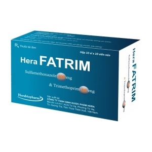 Hera Fatrim Herabiopharm 10 vỉ x 10 viên (Sulfamethoxazole + Trimethoprim)