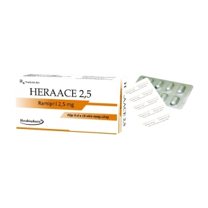 Heraace 2.5 Herabiopharm 3 vỉ x 10 viên (Ramipril)