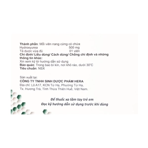 Heradrea 500mg Herabiopharm 10 vỉ x 10 viên Heradrea 500mg Herabiopharm 10 vỉ x 10 viên