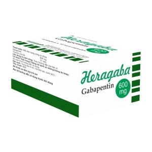 Heragaba 600mg Herabiopharm 10 vỉ x 10 viên (Gabapentin)