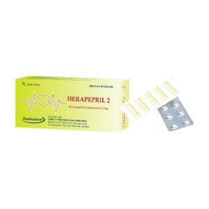 Herapepril 2 Herabiopharm 3 vỉ x 10 viên (Perindopril tert-butylamine)