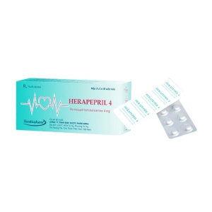 Herapepril 4 Herabiopharm 3 vỉ x 10 viên (Perindopril tert-butylamine)