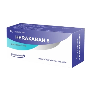 Heraxaban 5 Herabiopharm 6 vỉ x 10 viên (Apixaban)