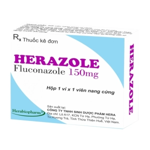 Herazole 150 Herabiopharm 1 vỉ x 1 viên (Fluconazole)