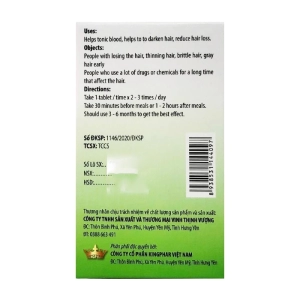 Herba Hair Kingphar 60 viên - Hỗ trợ giảm gãy rụng tóc