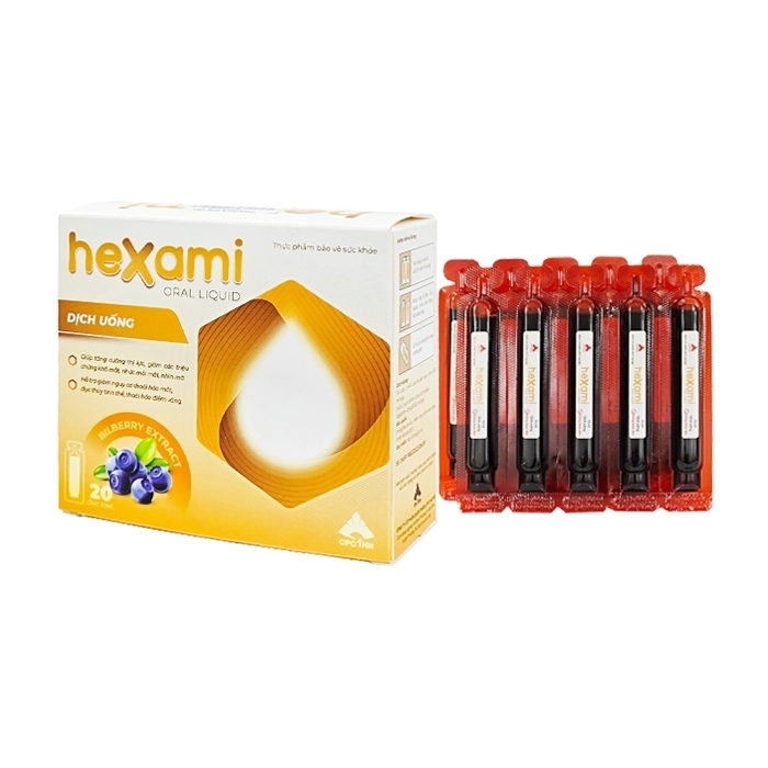 Hexami Oral Liquid CPC1 Hà Nội 20 ống x 10ml - Hỗ trợ giảm thoái hóa mắt
