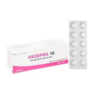 Hezepril 10 Medisun 6 vỉ x 10 viên Hezepril 10 Medisun 6 vỉ x 10 viên
