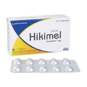 Hikimel 1mg Davipharm 5 vỉ x 10 viên (Tacrolimus monohydrate)