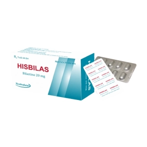 Hisbilas 20mg Herabiopharm 5 vỉ x 10 viên (Bilastine)