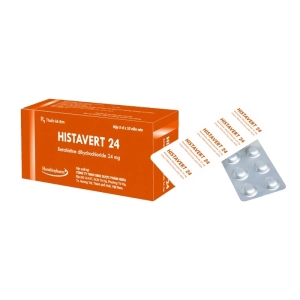 Histavert 24 Herabiopharm 5 vỉ x 10 viên (Betahistine dihydrochloride)