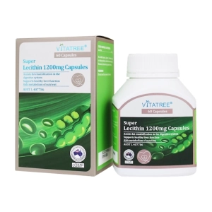 Super Lecithin 1200mg Capsules Vitatree 60 viên - Hỗ trợ bổ gan 