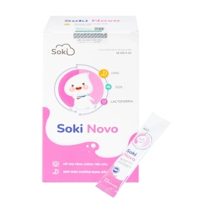 Soki Novo 18 gói x 3g - Hỗ trợ tiêu hóa cho bé 