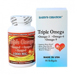 Earth’s Creation Triple Omega 3,6,9 1000mg, Chai 90 viên Earth’s Creation Triple Omega 3,6,9 1000mg, Chai 90 viên