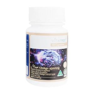Hỗ trợ tuần hoàn máu não Maxi Ginkgo 9500mg Vitatree 30 viên