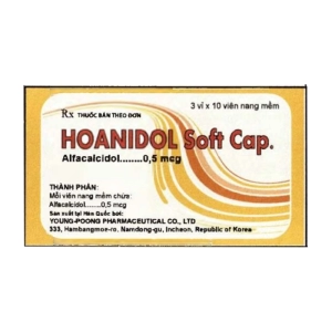 Hoanidol Soft Cap. Young Poong 3 vỉ x 10 viên (Alfacalcidol)