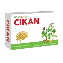 Hoạt Huyết Cikan Anvy 4 vỉ x 10 viên - Viên uống bổ não Hoạt Huyết Cikan Anvy 4 vỉ x 10 viên - Viên uống bổ não