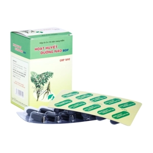 Hoạt Huyết Dưỡng Não BDF Bidiphar 6 vỉ x 10 viên (Đinh lăng + Bạch quả)