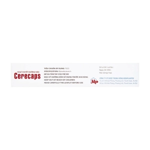Hoạt Huyết Dưỡng Não Cerecaps Mediplantex 3 vỉ x 10 viên