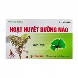 Hoạt huyết dưỡng não Khải Hà Hộp 5 vỉ x 20 viên